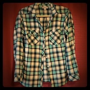 Plaid button down